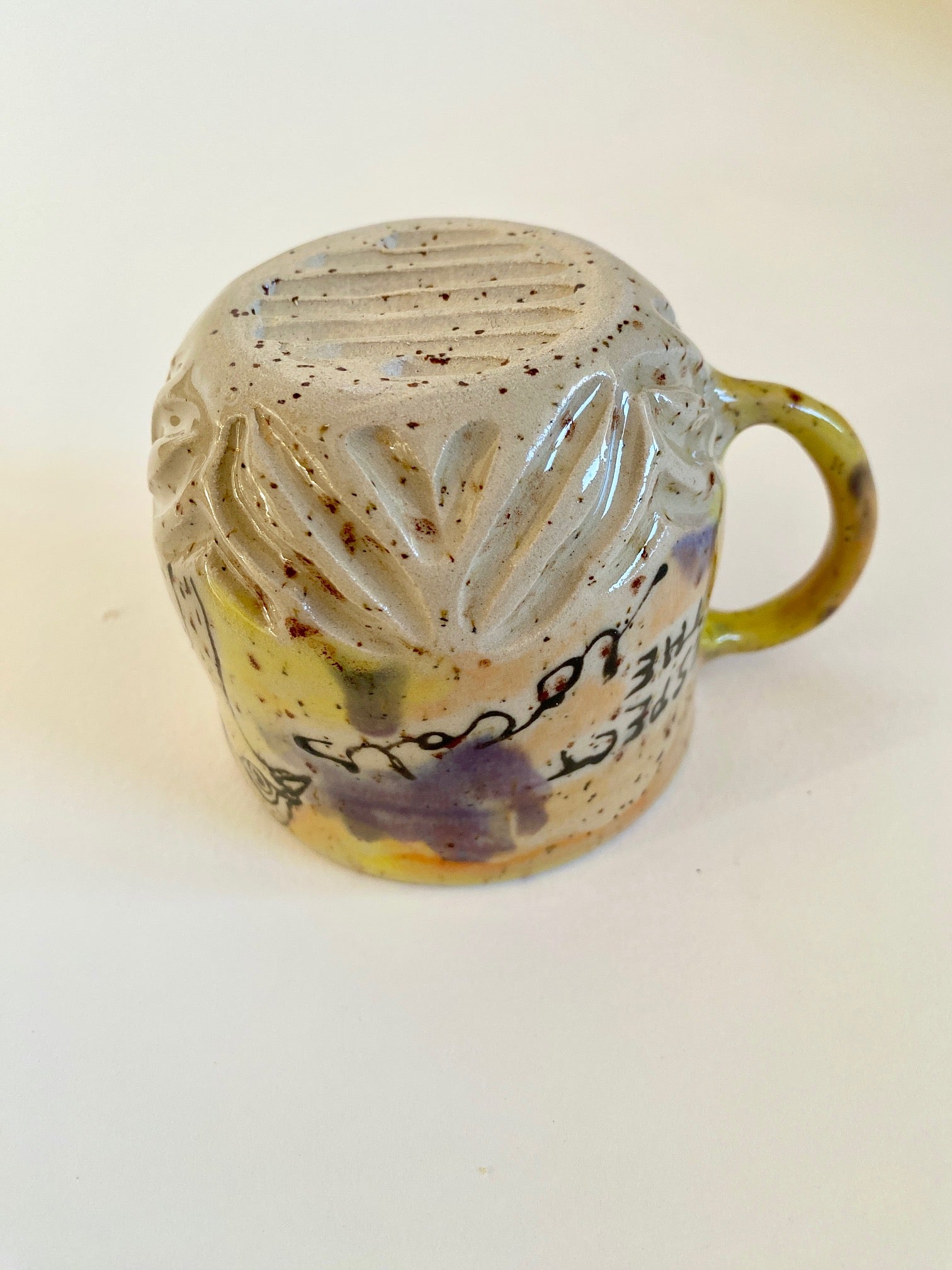 Tasse Taube gelb Geschwistertasse  - Respect the locals