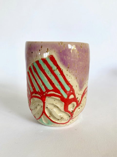 Becher gestreift