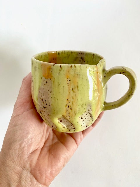 Tasse mit Untersetzer - Sonne -