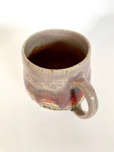 Tasse lila / rot