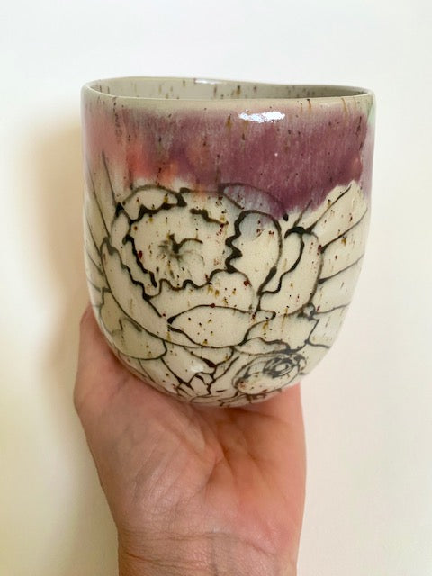 Tasse groß violett