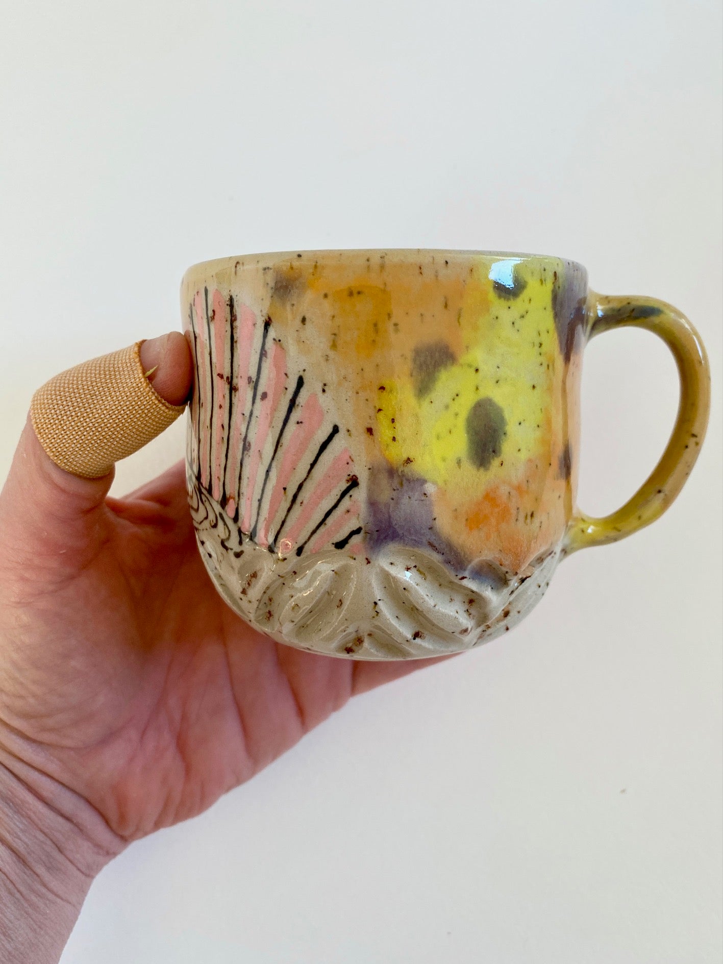 Tasse Taube gelb Geschwistertasse  - Respect the locals