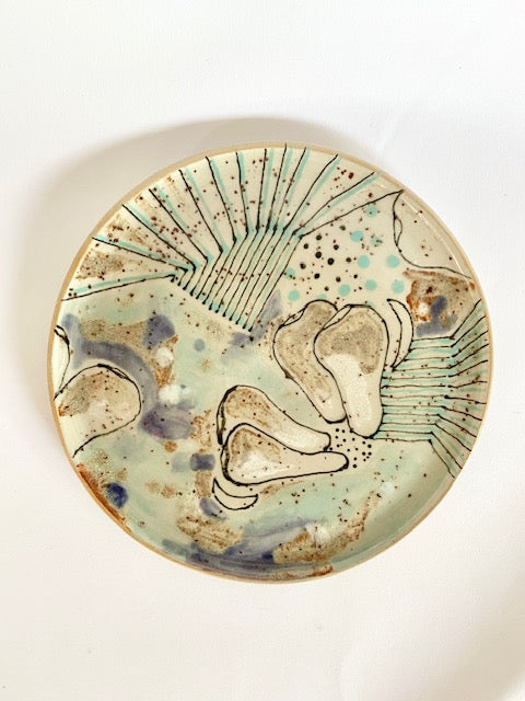 Teller mint - Engobe -