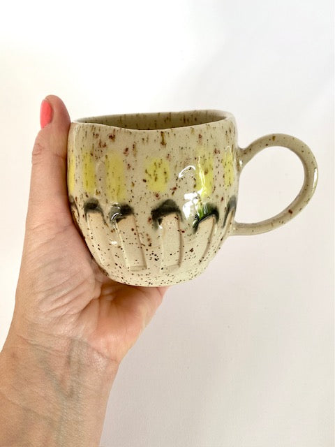 Tasse gelb / schwarz