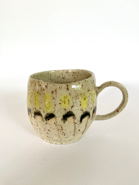 Tasse gelb / schwarz