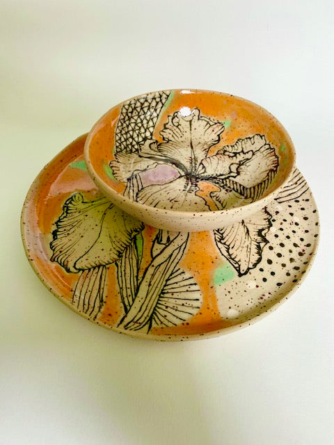 Teller - Schalen "Blüte" - Set