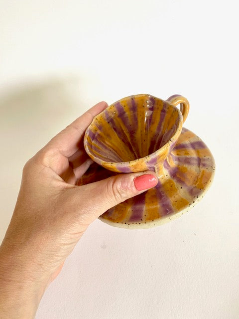 Mini Kaffeefilter gestreift