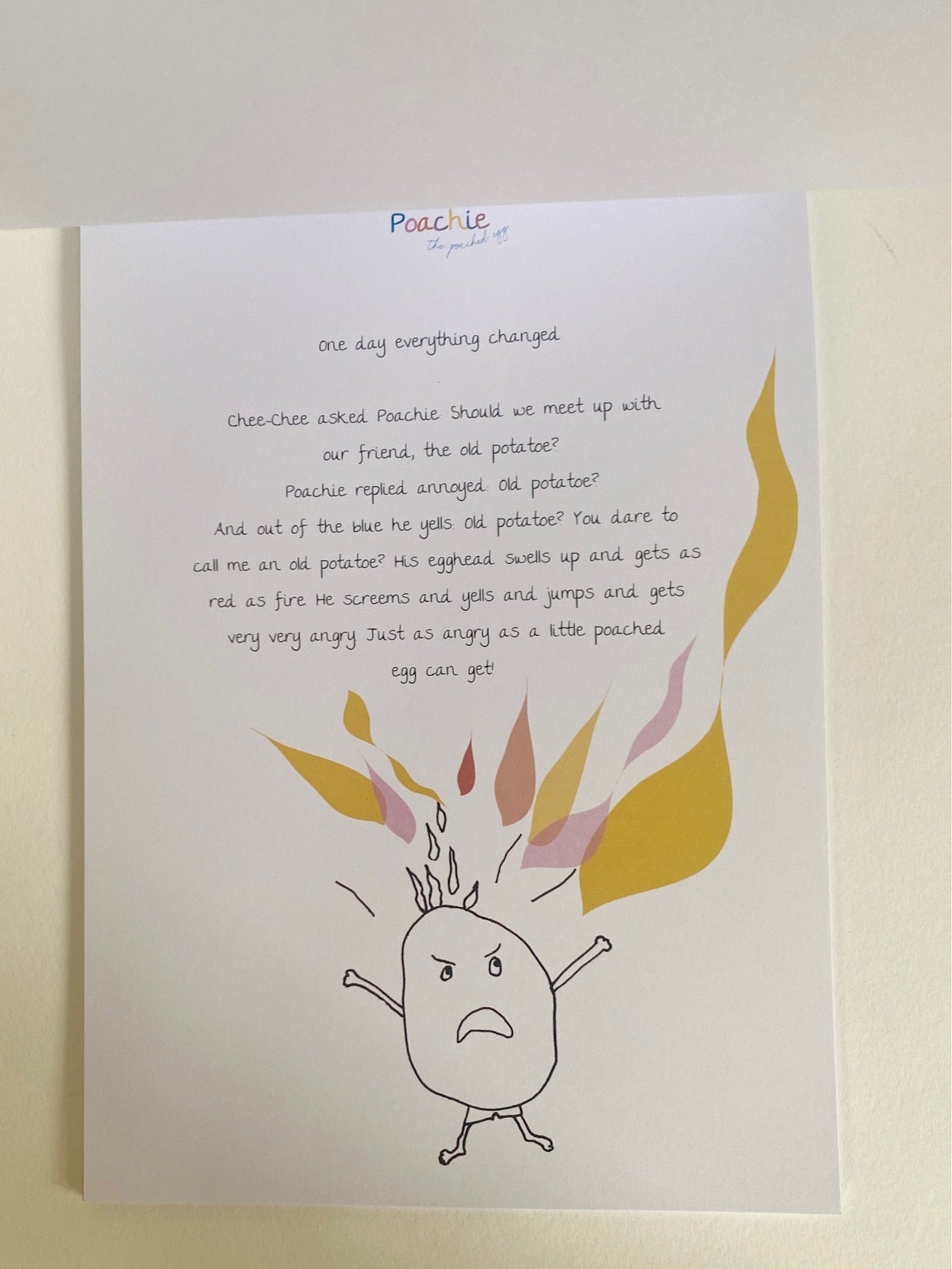 Poachie, the poached egg - englisch