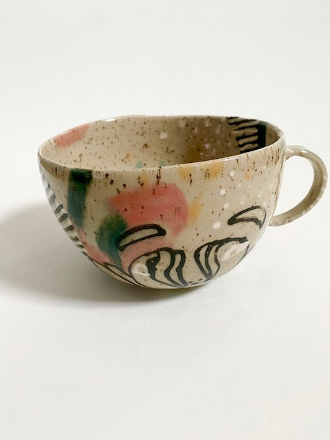 Schale mit Henkel Muster