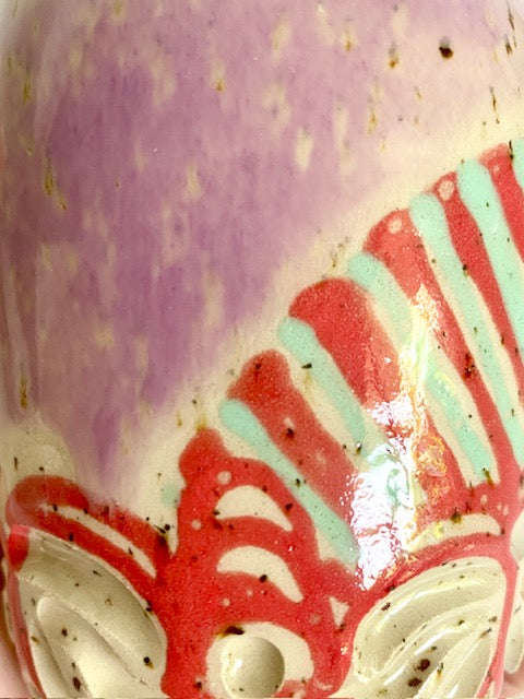 Becher gestreift