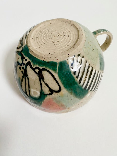 Schale mit Henkel Muster